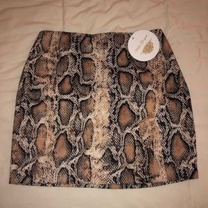 Snake skin skirt from Princess Polly US 4 / AU 8
